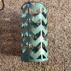 Hobby Lobby Teal Chevron Metal Lantern